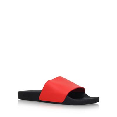 KG Kurt Geiger Red 'Yakima' flat sandals